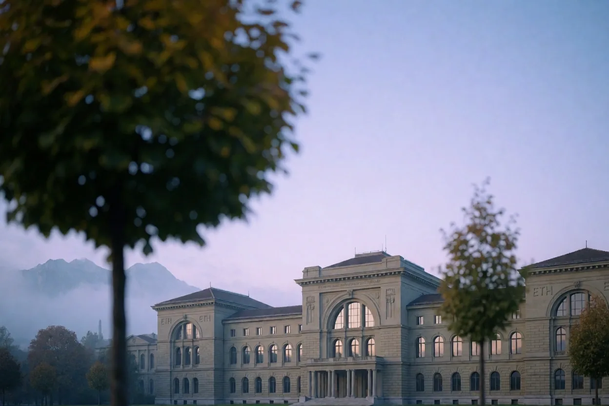 ETH Zürich Architektur im Morgengrauen